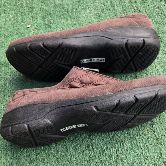 LANDS' END Women's All Weather Quilted Zip Slip-On/Espresso/NWOT/SIZE 11D - Picture 6 of 13
